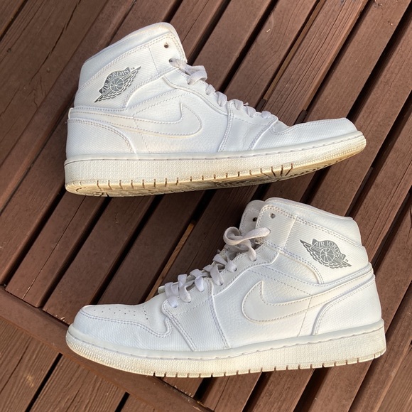 Air Jordan Mid White Cool Grey Mens 